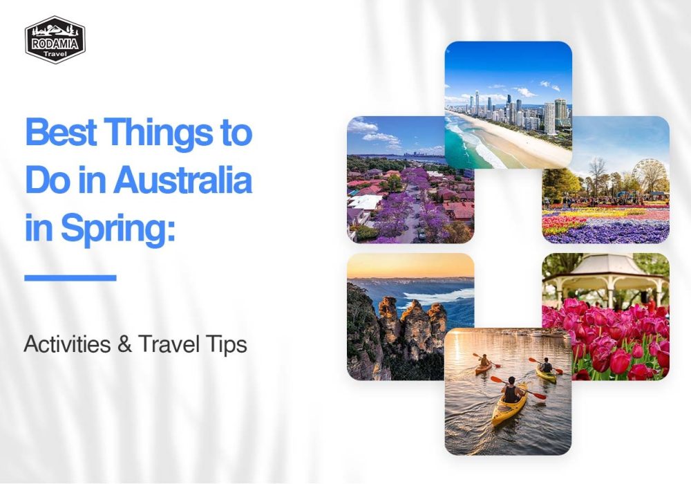 Spring in Australia runs from September to November, bringing warmer days, blooming gardens, migrating whales, and plenty of opportunities