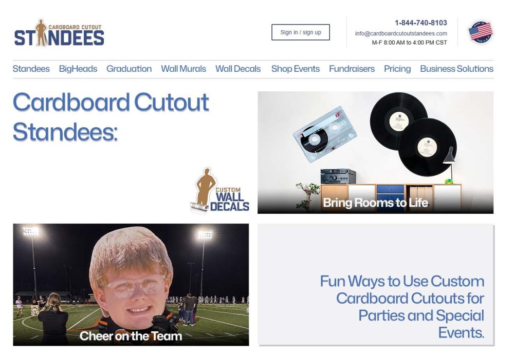 Cardboard Cutout Standees : Creative Ways to Use Custom Cardboard Cutouts for Events and Parties