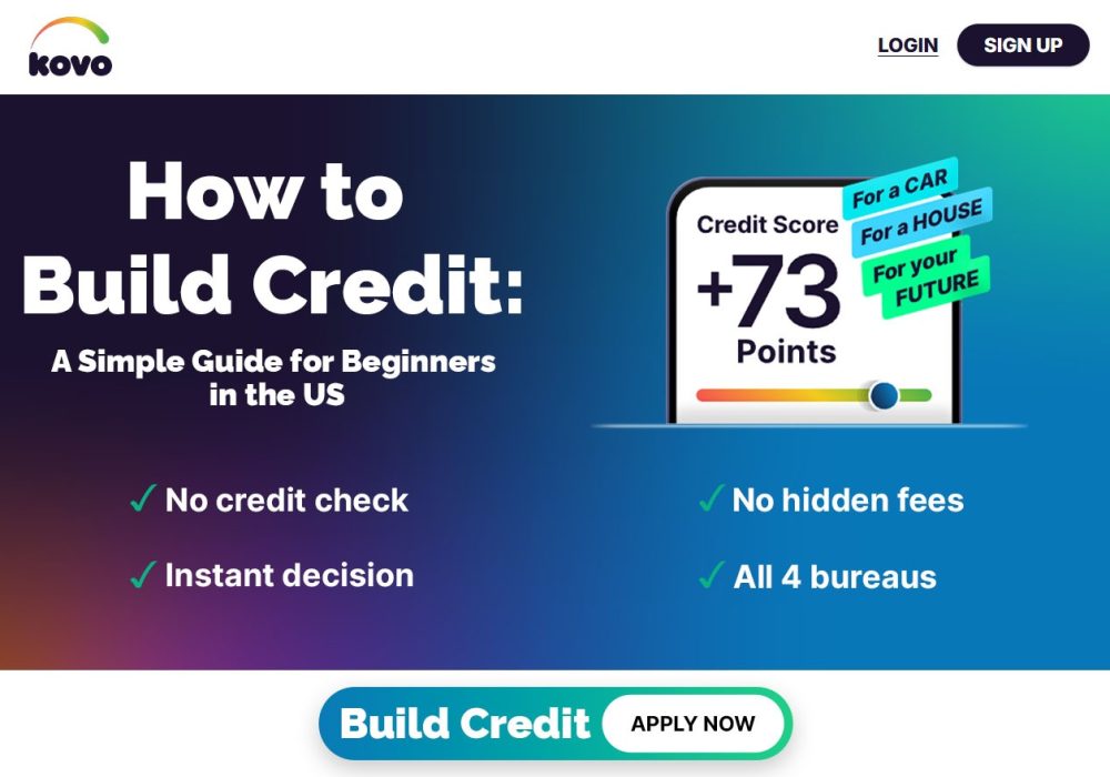 KOVO : How to Build Credit: A Simple Guide for Beginners in the US