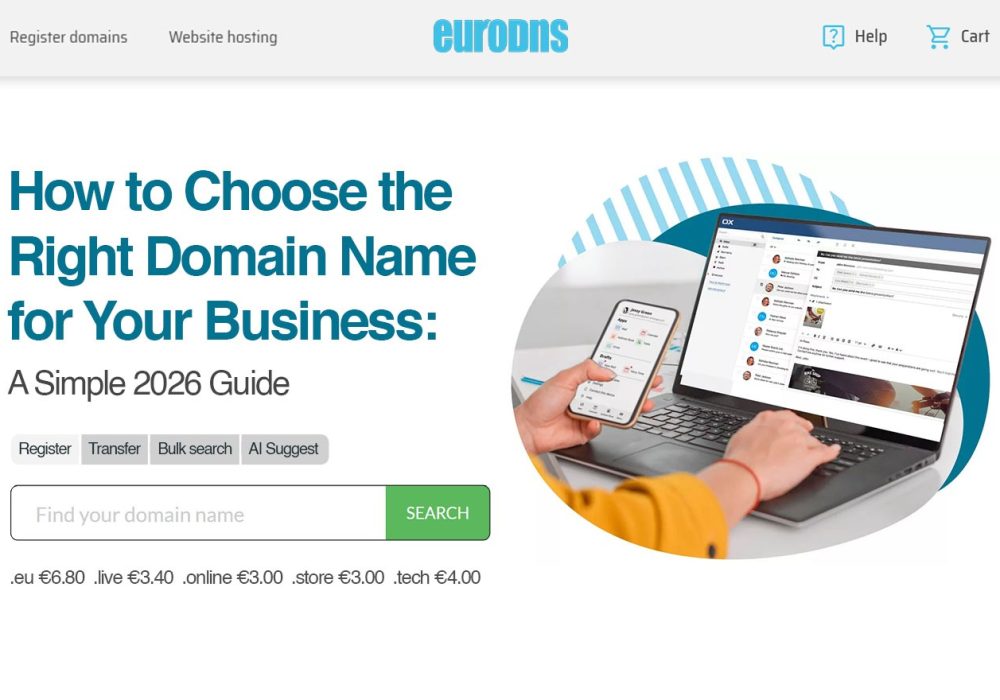 EuroDNS : How to Choose the Right Domain Name for Your Business: A Simple 2026 Guide