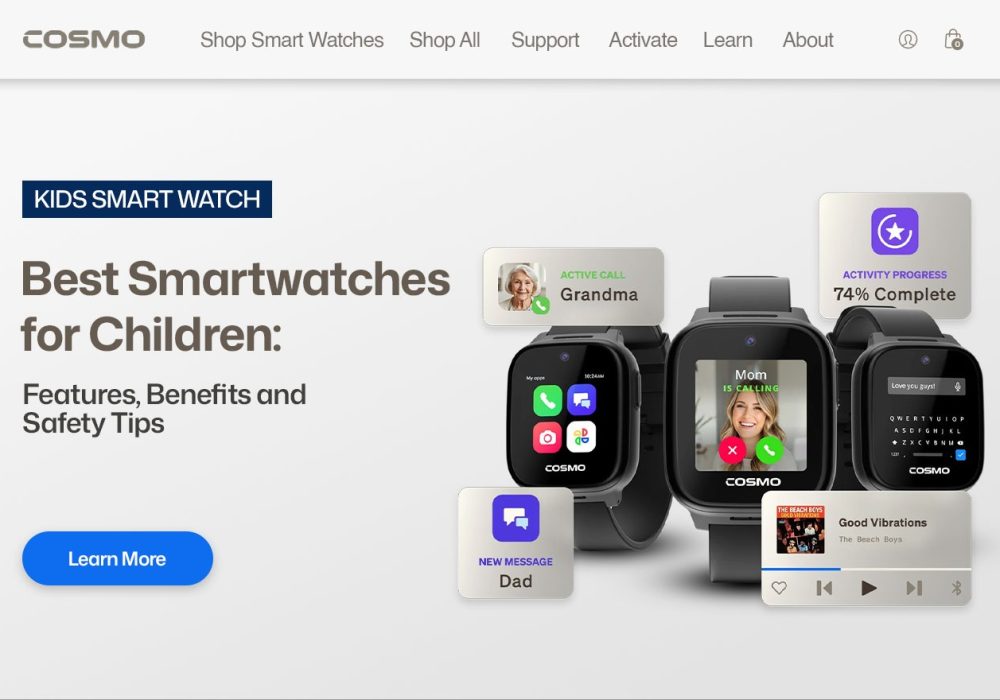 Cosmo : Best Smartwatches for Children: Features, Benefits and Safety Tips